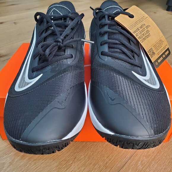 Mens Nike Precision VII Basketball Sneaker Black Grey White FN4322-005 NEW Shoes main image 6